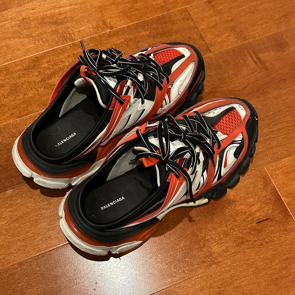 Balenciaga Men's Athletic Shoes In Red And Black